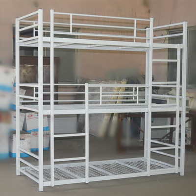 fabbrica d'acciaio della Cina della mobilia di affari domestici del metallo della struttura del letto dell'adulto 3 del letto triplo nero della fila
