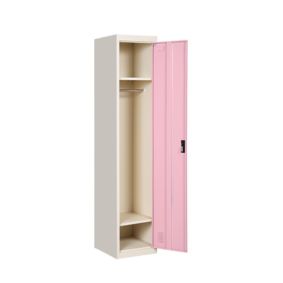 Comercia l'armadio all'ingrosso verticale d'acciaio del metallo dell'armadio di stoccaggio dei vestiti della camera da letto di rosa