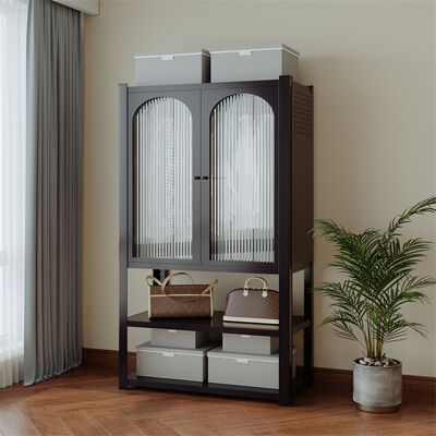 Armadio per armadietti in acciaio a due porte con scaffale