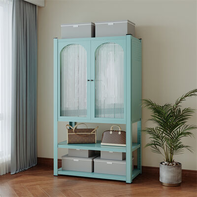 Armadio per armadietti in acciaio a due porte con scaffale