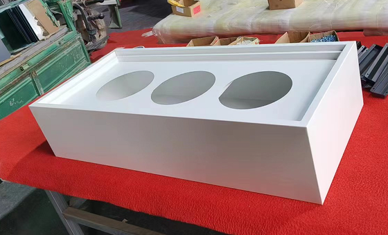 Gabinetto di piante in acciaio Unità superiore con 3 spazi per piante individuali Moderno portafiori in metallo per la decorazione del giardino domestico interno