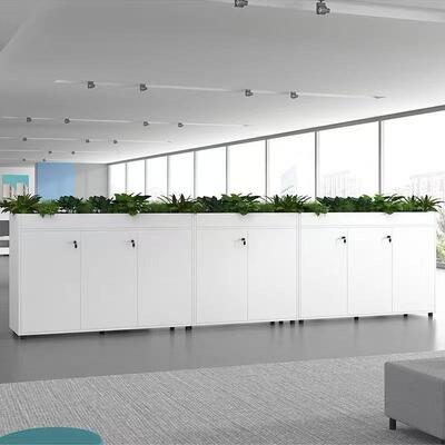 Gabinetto di piante in acciaio Unità superiore con 3 spazi per piante individuali Moderno portafiori in metallo per la decorazione del giardino domestico interno