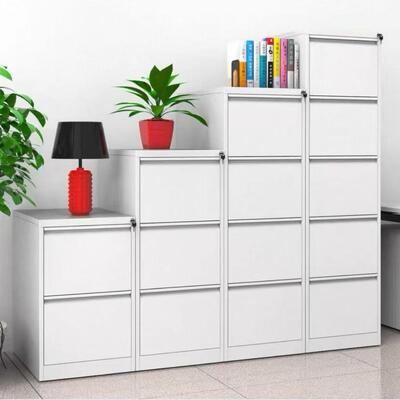 Armadio archivio in acciaio A4 a 4 cassetti con serratura per archiviazione file sospesi FC e organizzazione documenti d'ufficio