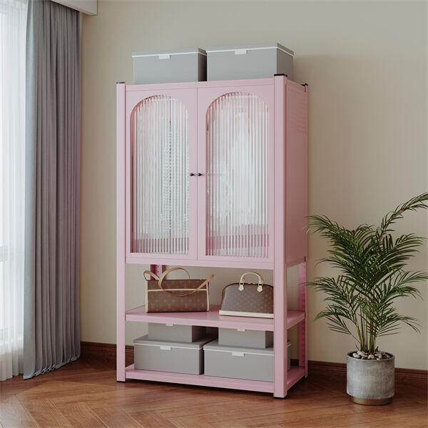 Armadio per armadietti in acciaio a due porte con scaffale